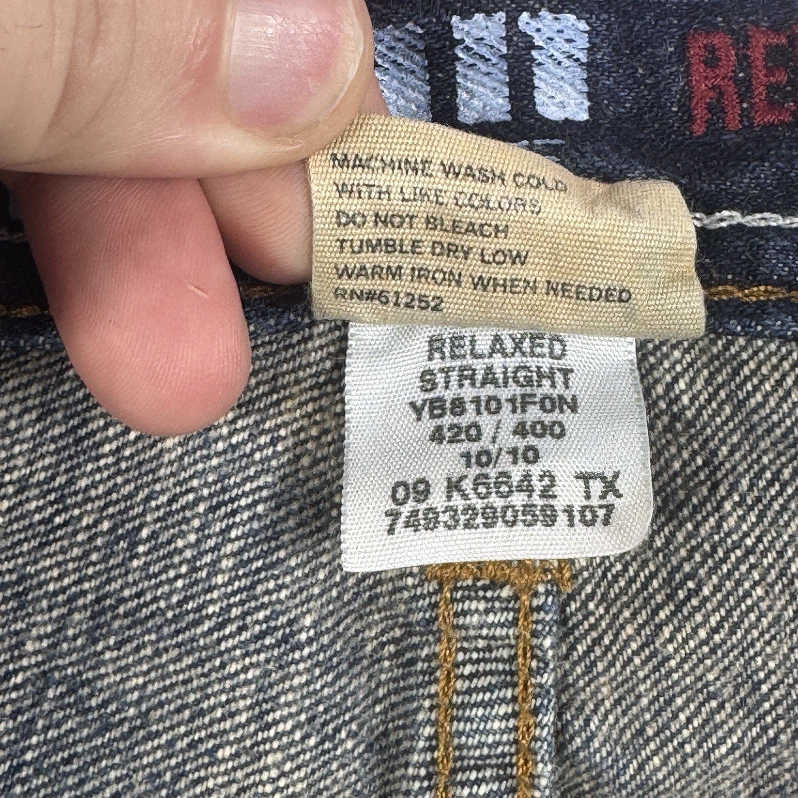 Urban Pipeline Relaxed Straight Jeans Mens 36x32 Blue Denim 100% Cotton Baggy