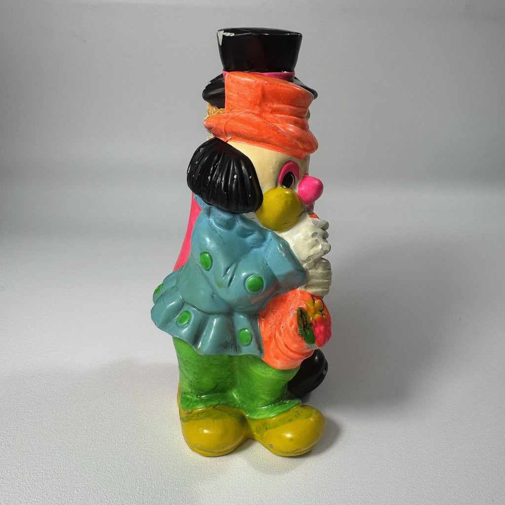 Vtg 1968 OSL Japan Musician Clown Coin Bank Chalkware Rare Vibrant Colorful HTF