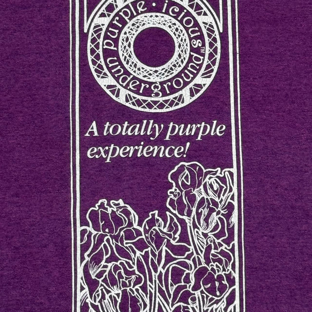 Vtg 90s Underground Atlanta Purple-icious Tee Screen Stars XL USA ATL Very Rare