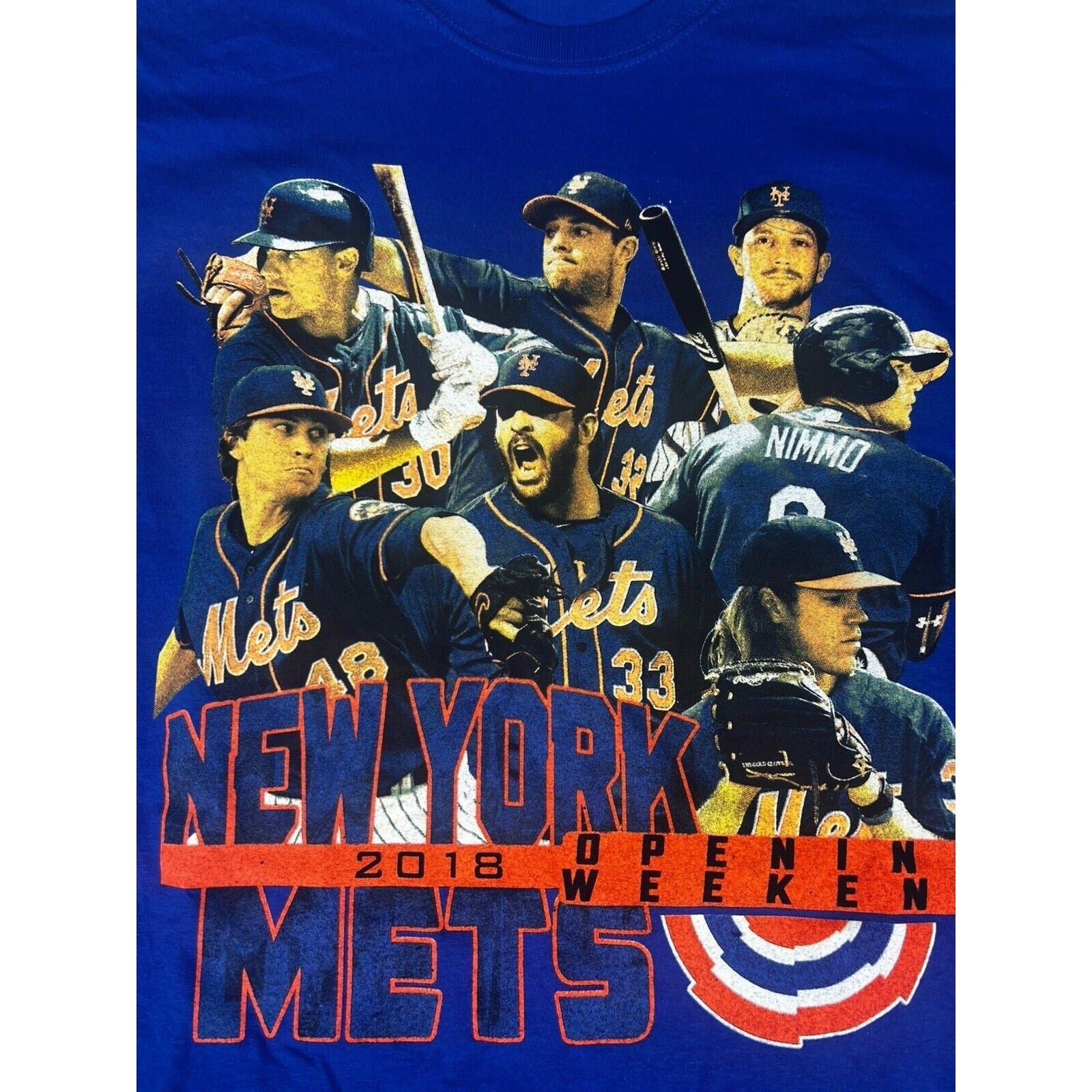 New York Mets MLB Opening Day 2018 Fruit Of The Loom T Shirt Size Men’s 2XL