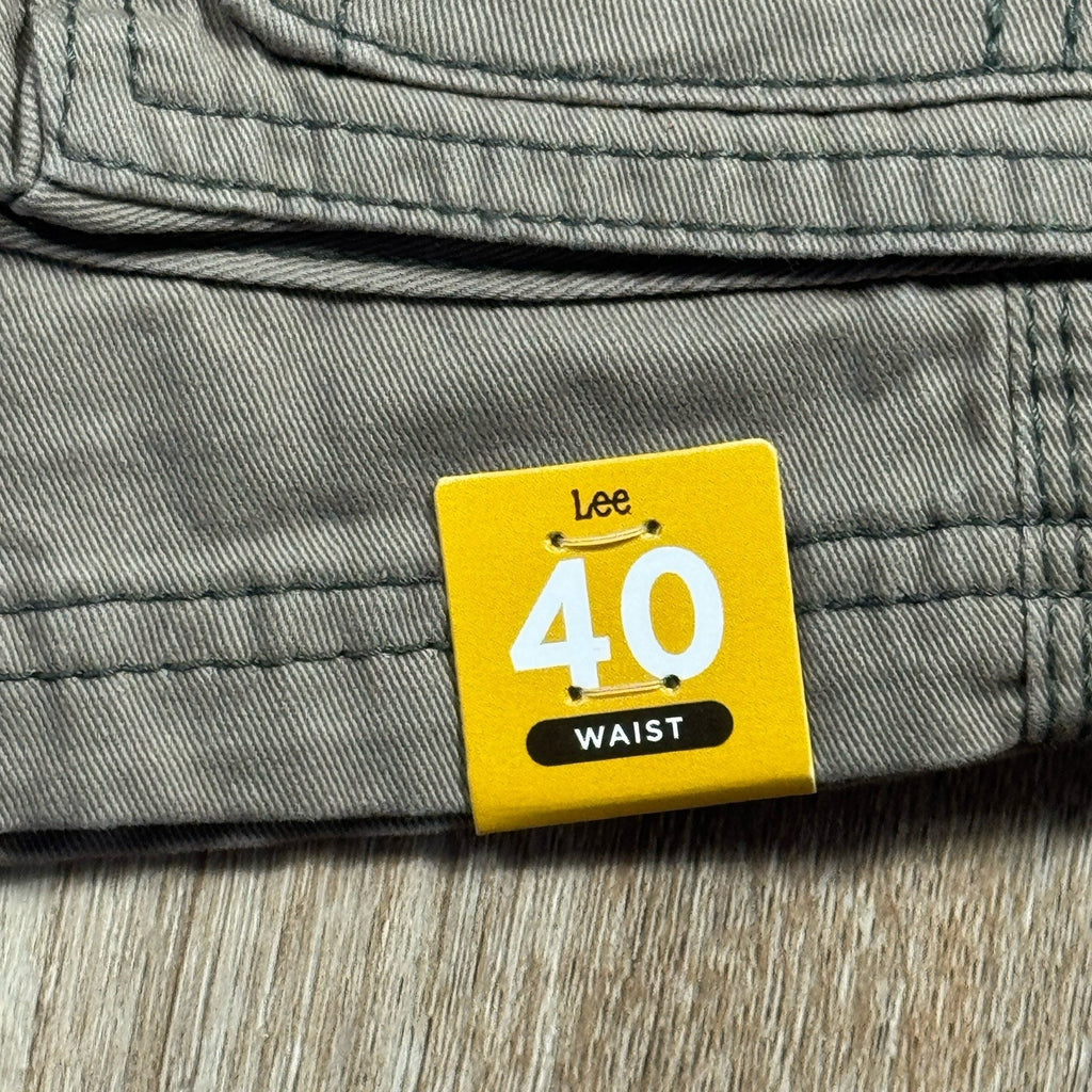 Lee Legendary Wyoming Cargo Shorts Mens 40 Gray NWT Utility Workwear Belted