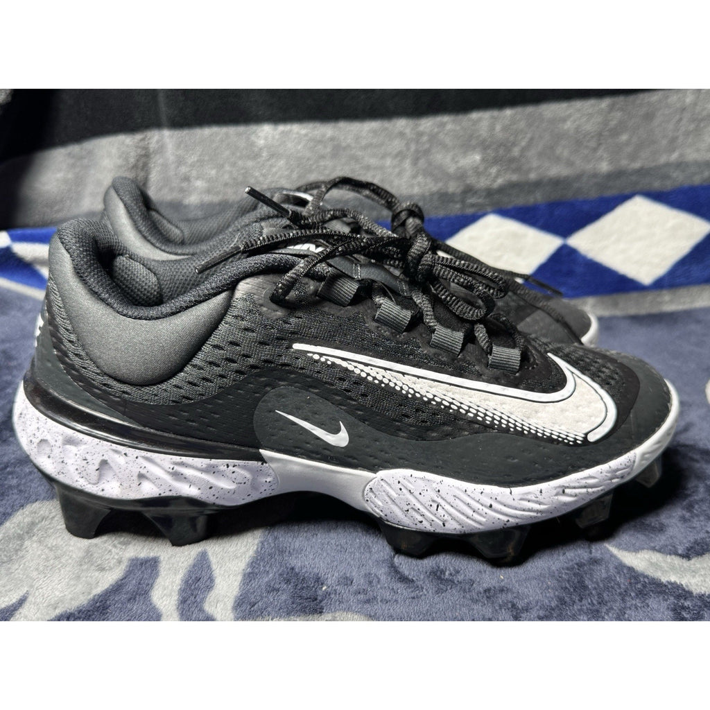 Nike Alpha Huarache Elite 4 MCS Baseball Cleat Black White FD6221-003 Sz 14