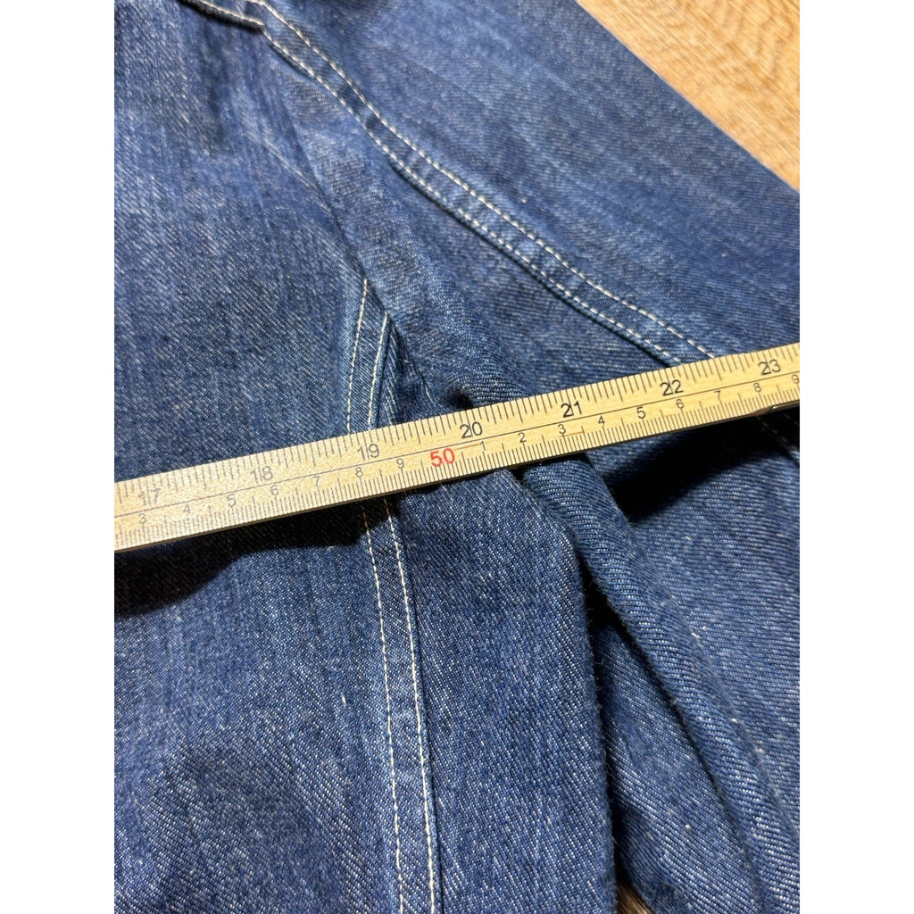 Vtg 80s 90s Matt Andrews Denim Blazer Jacket Sz 44 XL Blue Y2K
