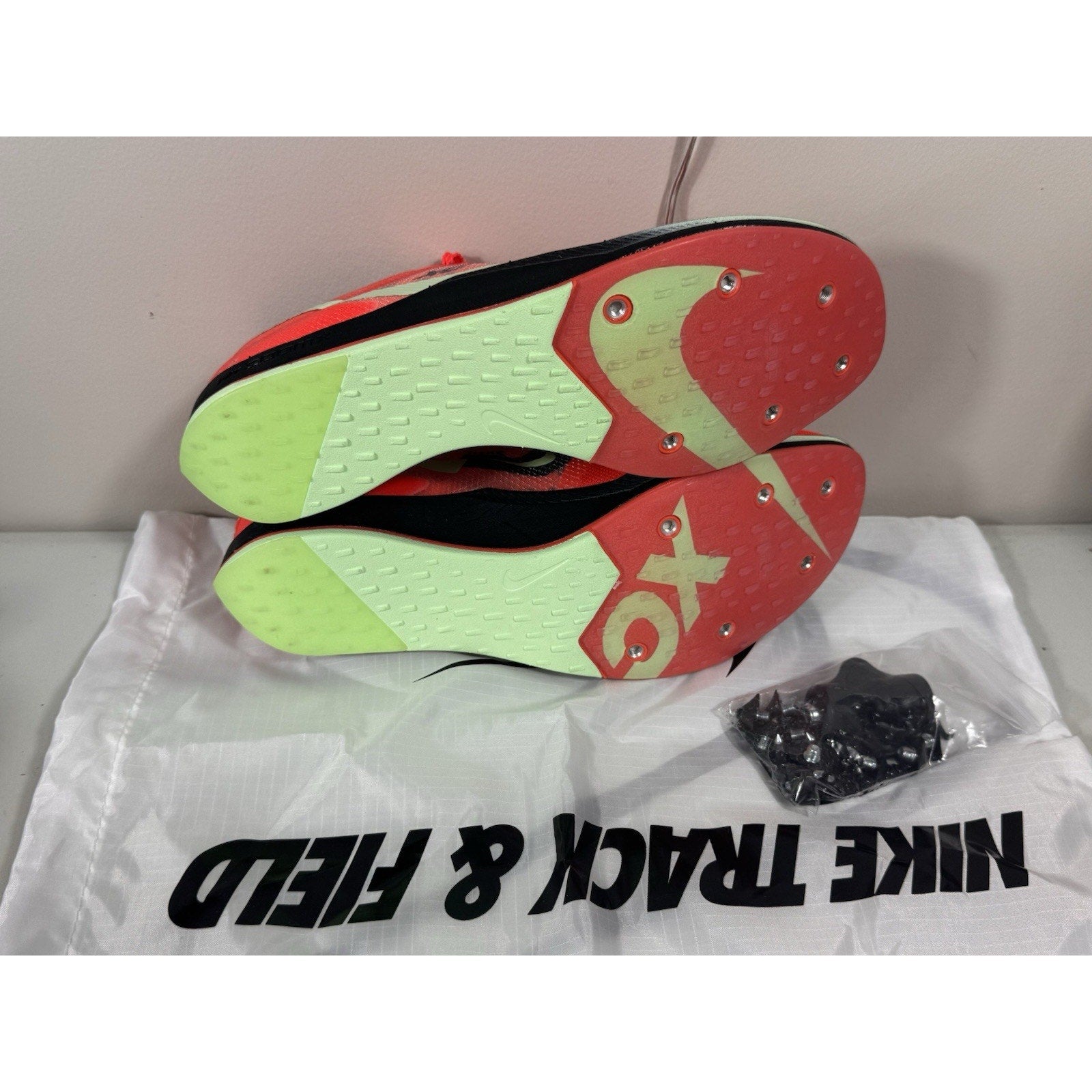 Nike ZoomX Dragonfly XC Cross Country Cleats Crimson Green DX7992-600 Size 10.5