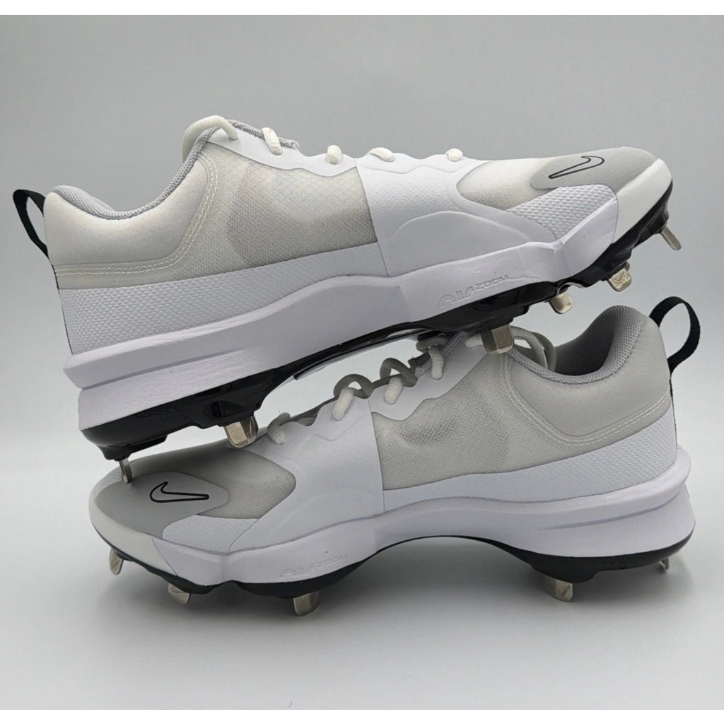 Nike Force Zoom Trout 9 Pro Baseball Cleats White Black FB2907-102 Mens Sz 8 NWT
