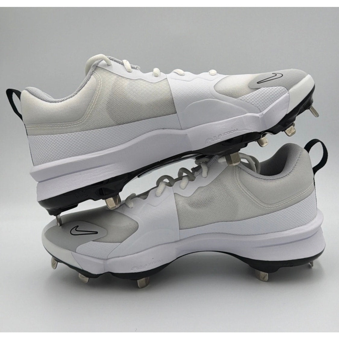 Nike Force Zoom Trout 9 Pro Baseball Cleats White Black FB2907-102 Mens Sz 8 NWT