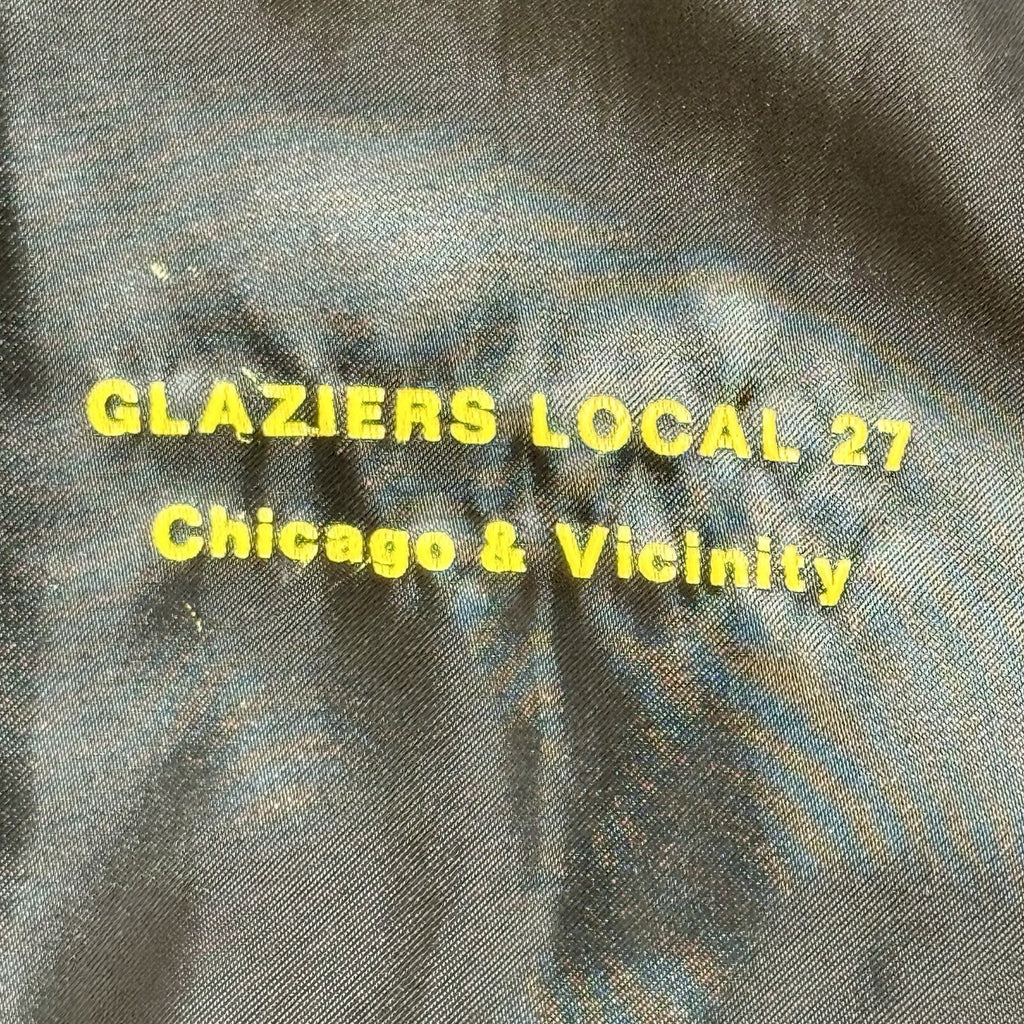 Vtg West Wind Glaziers Local 27 Union Satin Jacket USA ACTWU Men’s M Chicago HTF