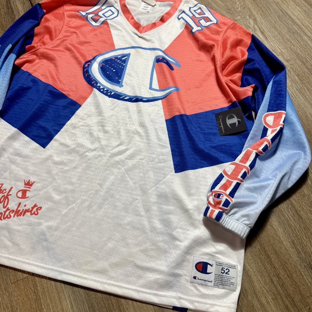 Rare 2015 Champion King Of Sweatshirts Long Sleeve Jersey 2XL NWT U940TU Y2K 90s