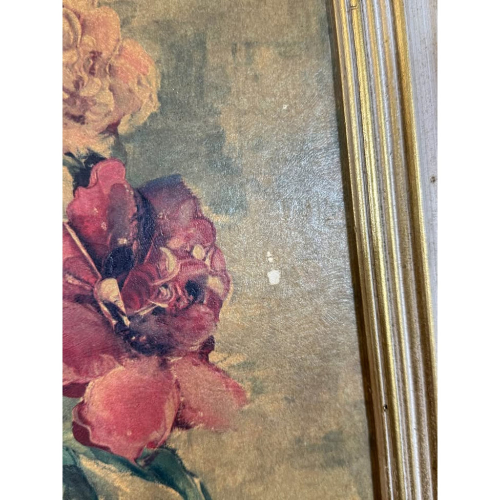 Ann Cochran Summer Splendor 1944 Oil Painting Floral Still Life Framed TV Prop