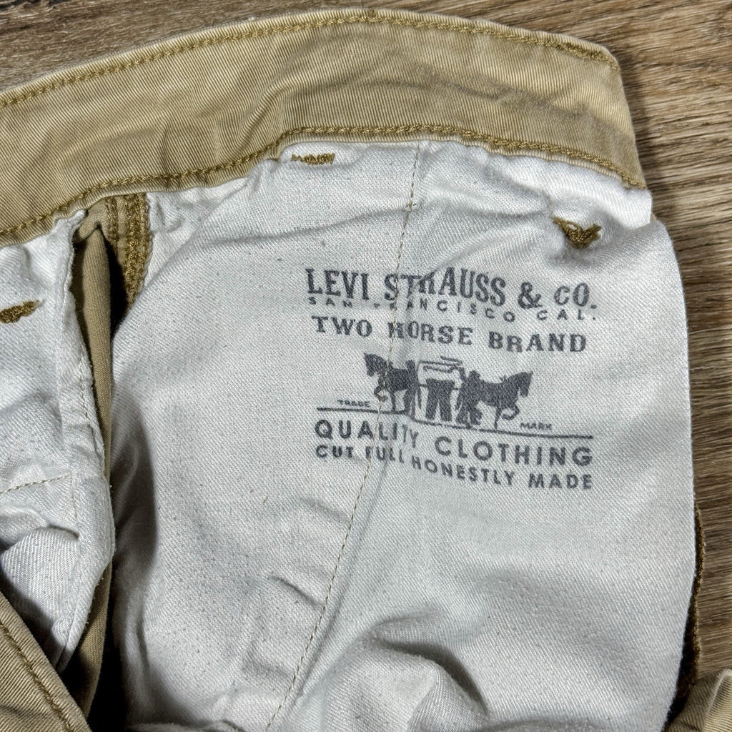 Levi's Cargo Pants Men's 34x30 Khaki Beige Utility Military Tactical Hiking Y2K