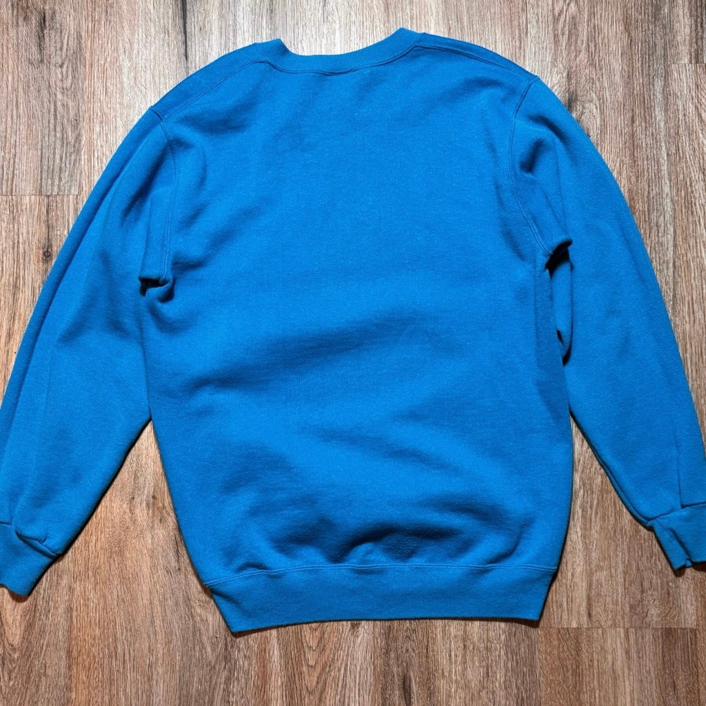Vintage Mickey Mouse Sweatshirt XL USA Jerzees 90s Disney Crewneck Blue Graphic