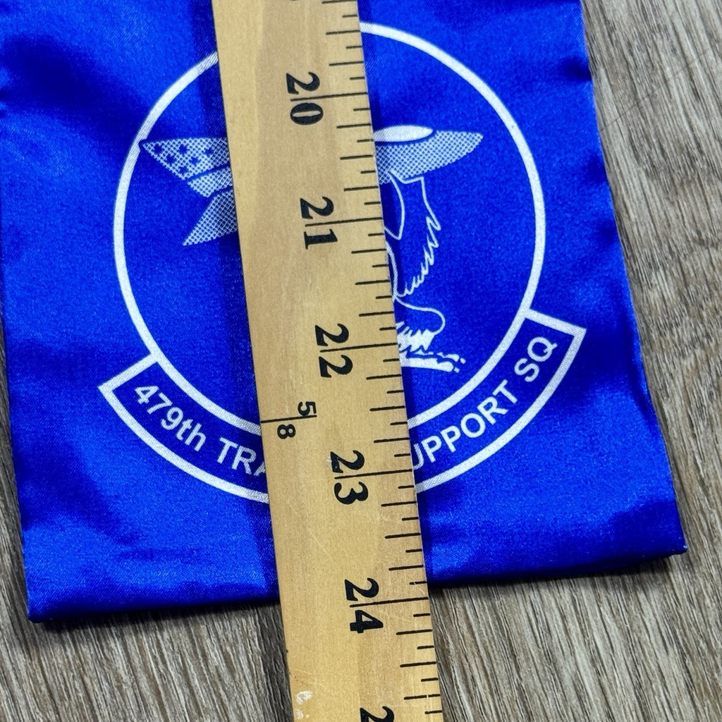 Vtg Early 2000s USAF 479th Training Support Squadron Crew Scarf Made USA Rama