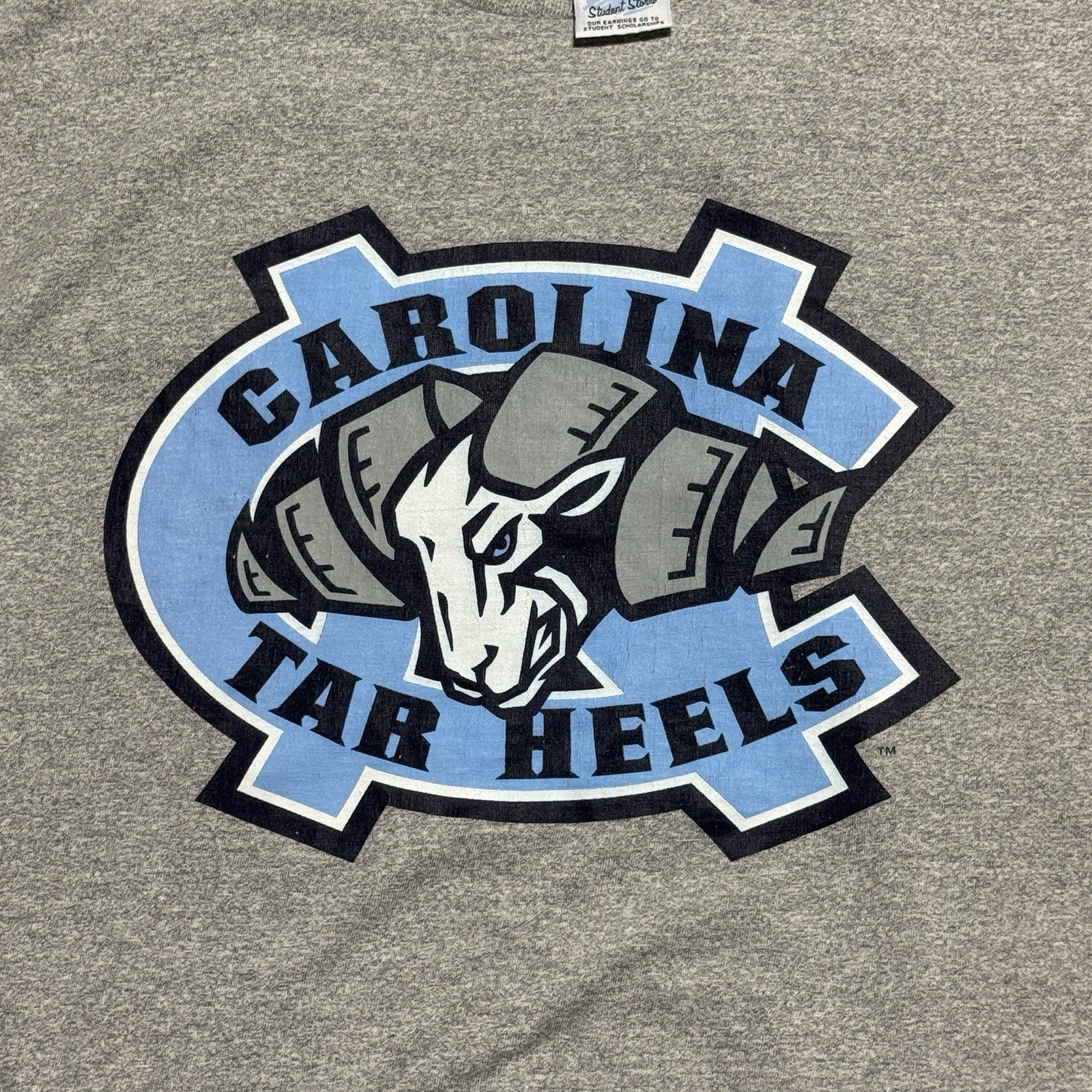 Vtg 1990s Heavyweight North Carolina Tar Heels Shirt Men XXL UNC Student Store