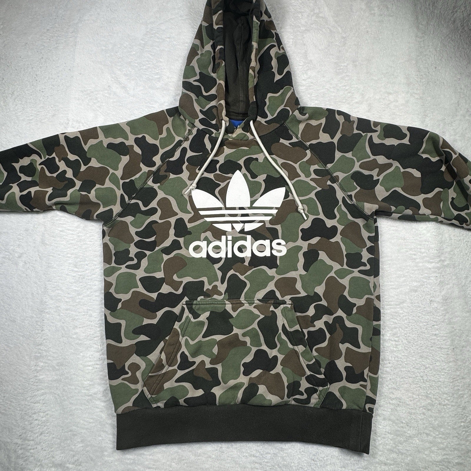 Adidas Originals Trefoil Camo Mens Hooded Hoodie Pullover Sweatshirt Jacket S