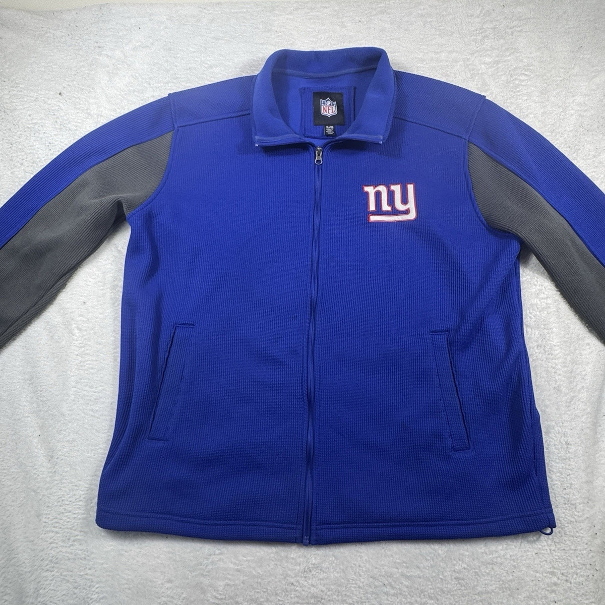 New York Giants G-III Men’s XL Full Zip Fleece Jacket Blue Gray NFL Football