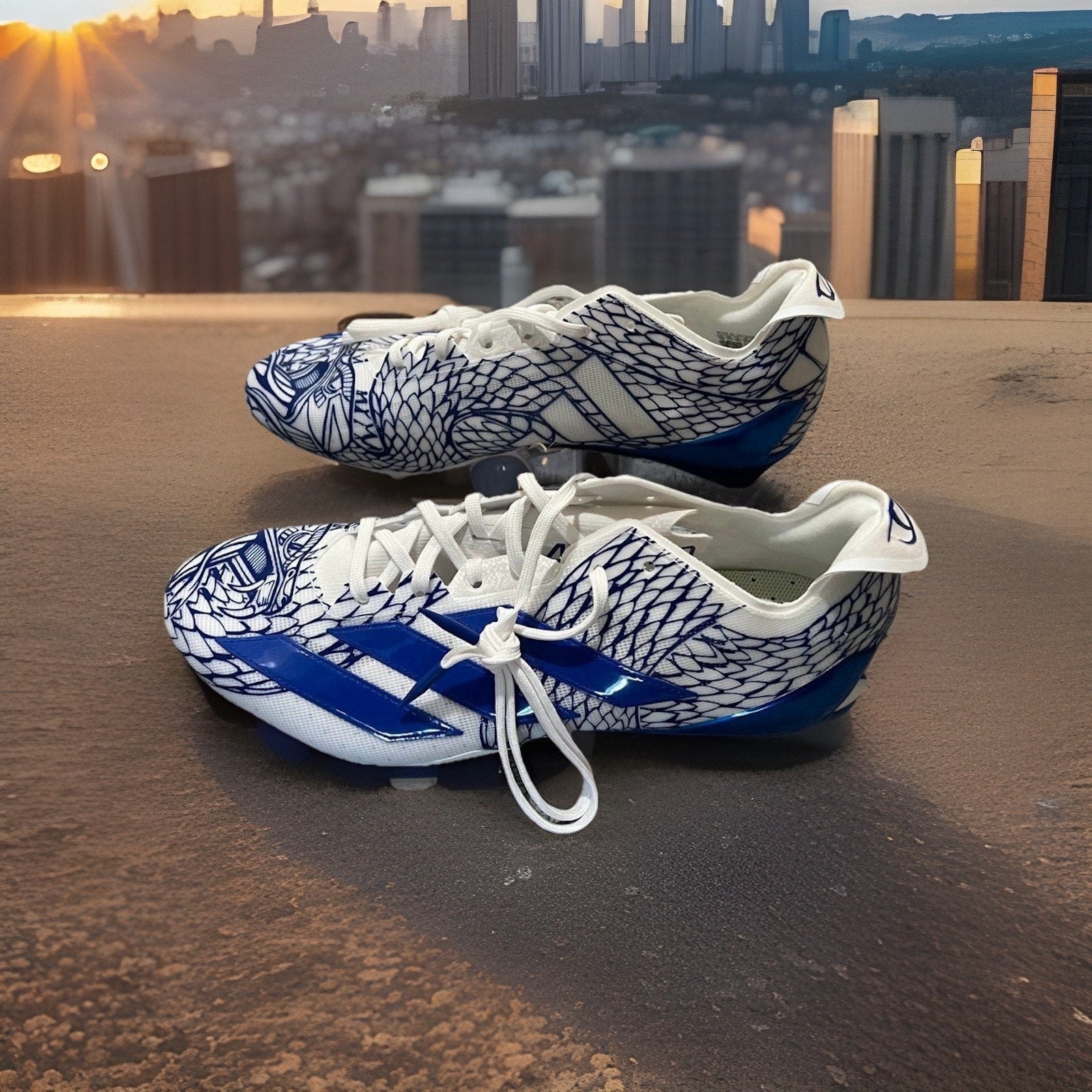 ADIDAS Adizero Electric II Football Cleats Royal Blue US Men's Sz 10 IH8569 NWT