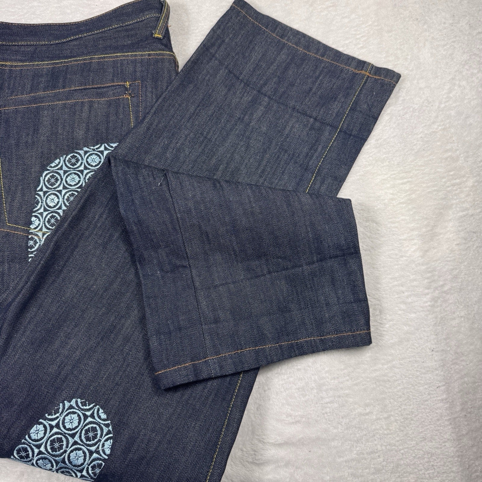 Vtg Y2K Evisu No.2 Lot 0001 Selvedge Denim Jeans Japan Button Fly Baggy 44x36