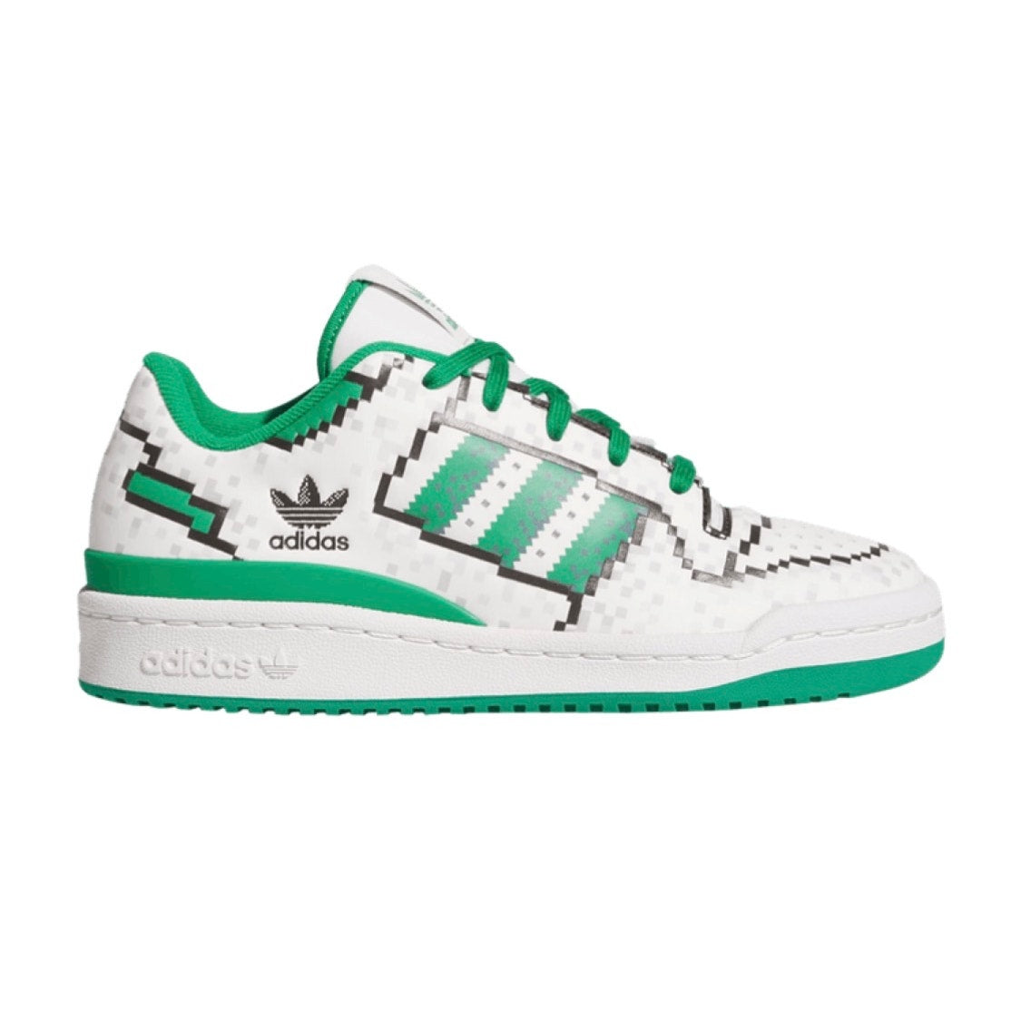 Adidas Forum Low 8-Bit Pixel Green White Sneakers FVU 001001 Men’s 6.5 W 7.5