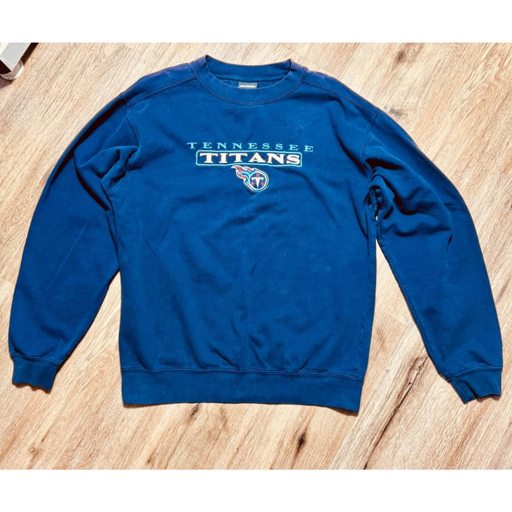 Vintage The Edge Tennessee Titans NFL Embroidered Crewneck Sweatshirt Blue Men’s Medium Y2K