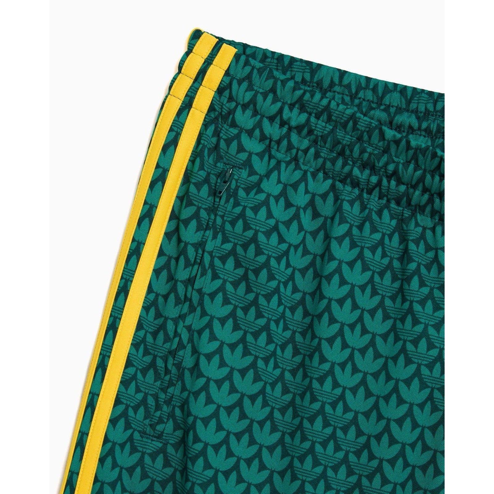 adidas Originals Firebird Loose Monogram Track Pants Men XL Green Yellow KD0396
