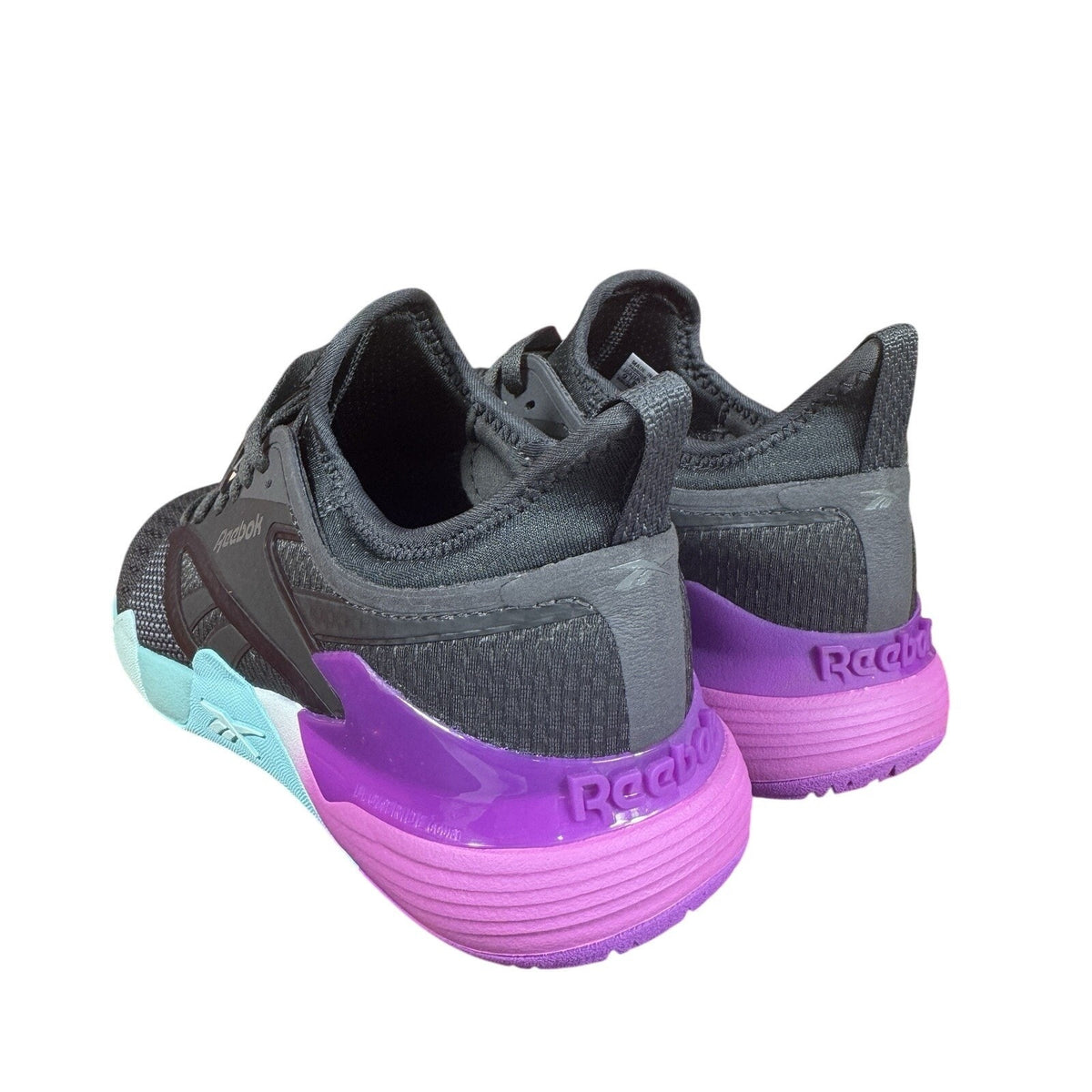Reebok Nano Court Pickleball Tennis Shoes Grey Purple Aqua 100212266 M10 W11.5