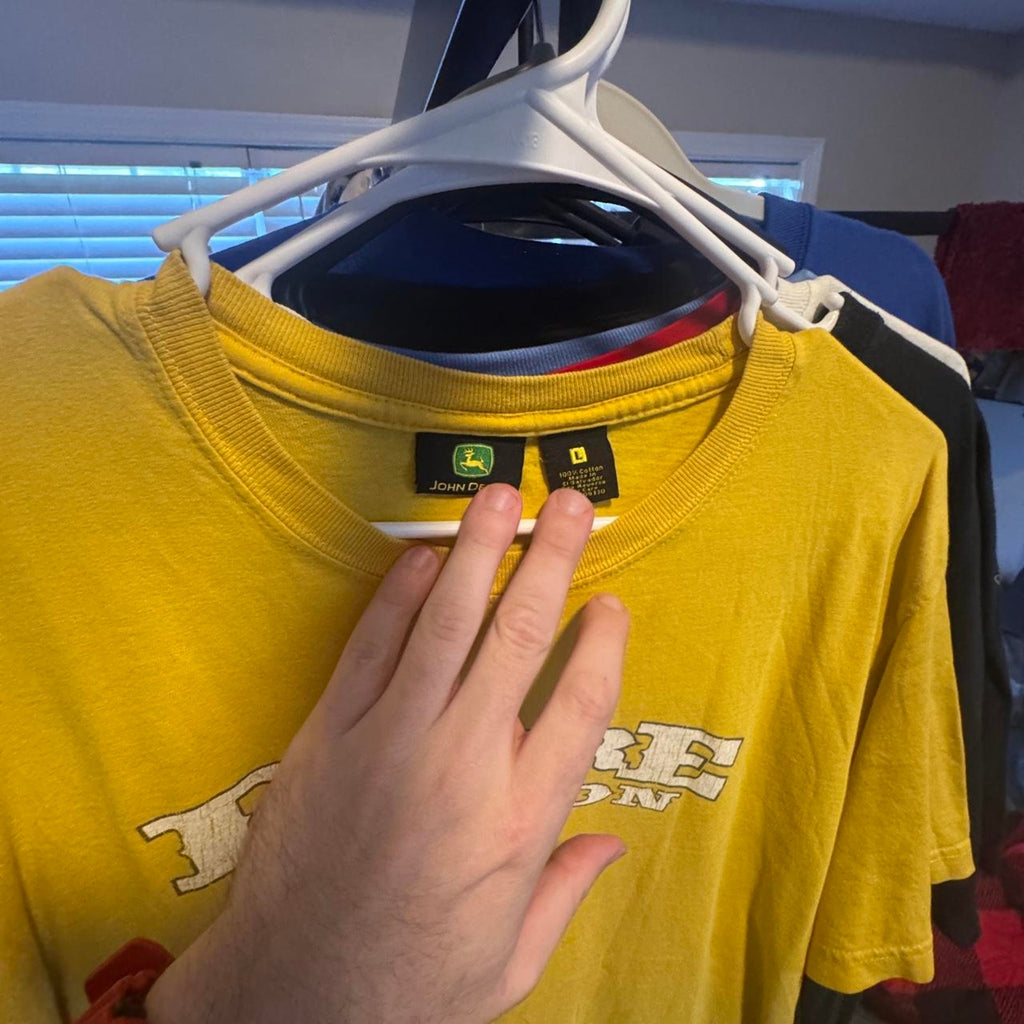 John deere yellow t shirt with