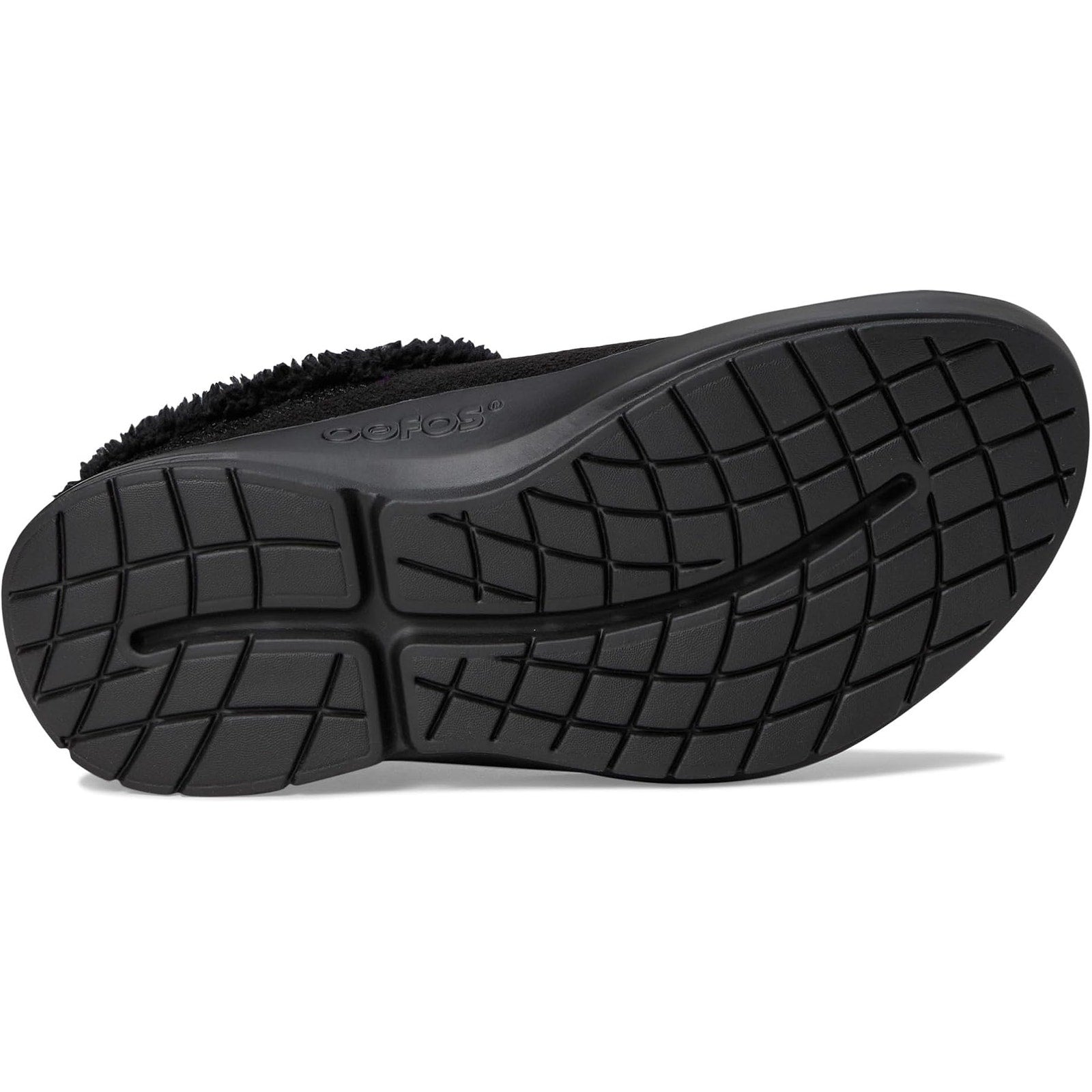 OOFOS OOcoozie Mule Black Fleece Lined Recovery Slip On Men’s Size 12