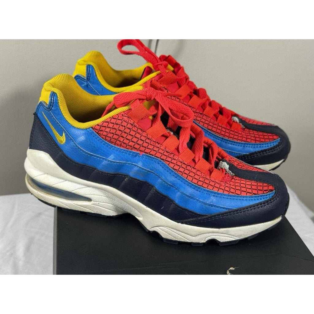 Nike Air Max 95 GS Crimson Blue Youth Sz 4.5Y AV2289-600 2018 Women's 6