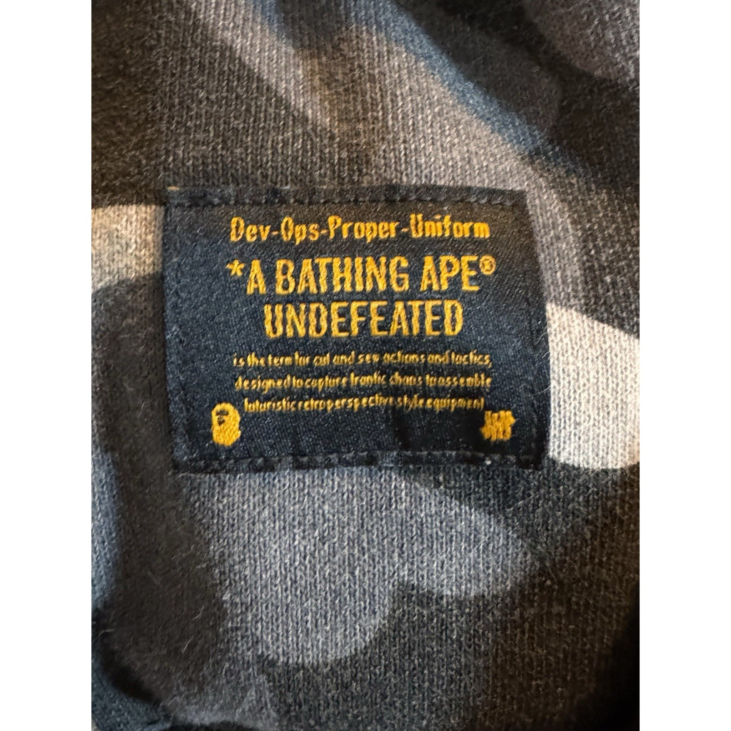 BAPE x Undefeated Tiger Shark Split Camo Full Zip Hoodie Japan XL Rare HTF Y2K