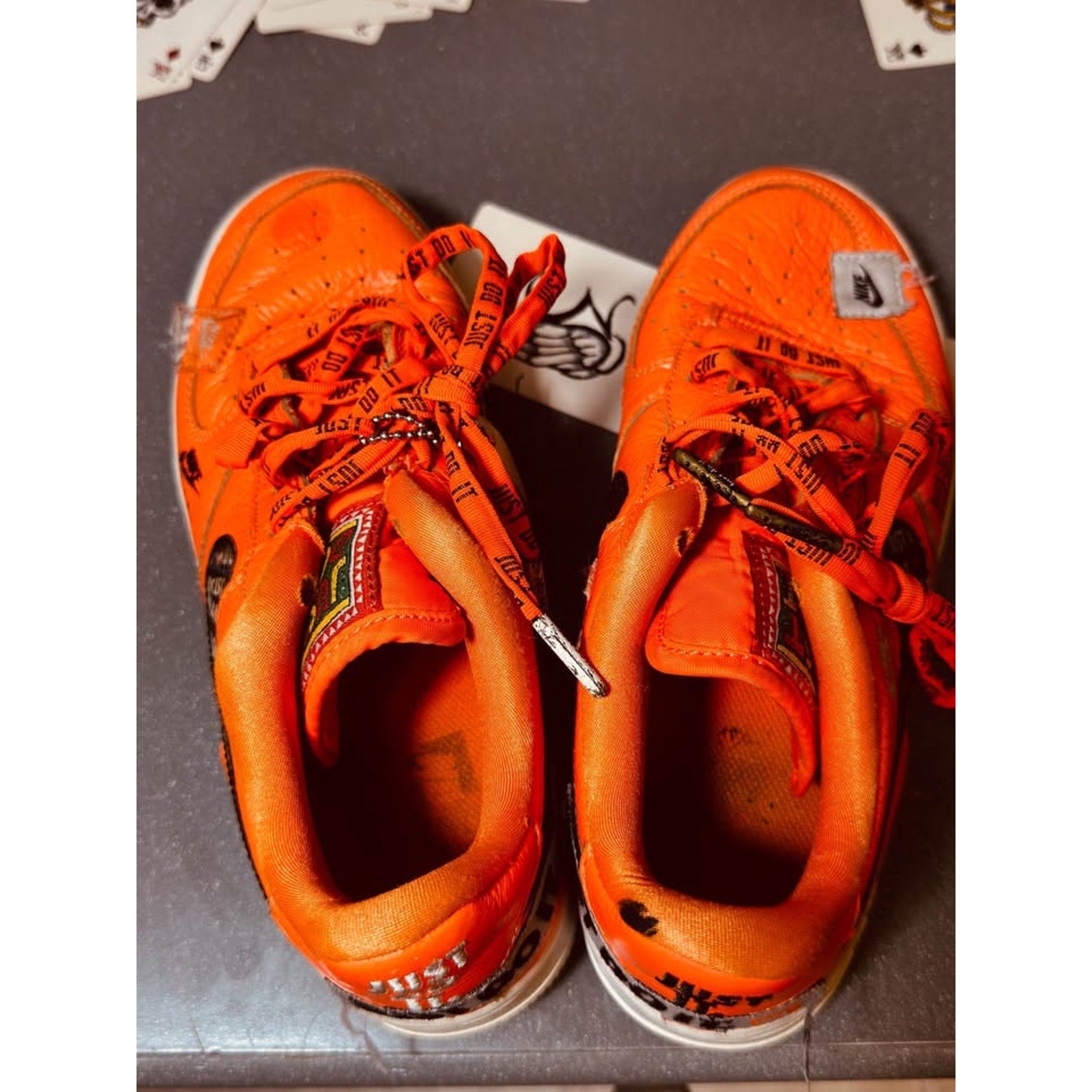 Nike Air Force 1 Low GS Just Do It Total Orange Black AO3977-800 Youth 5.5Y / Women’s 7