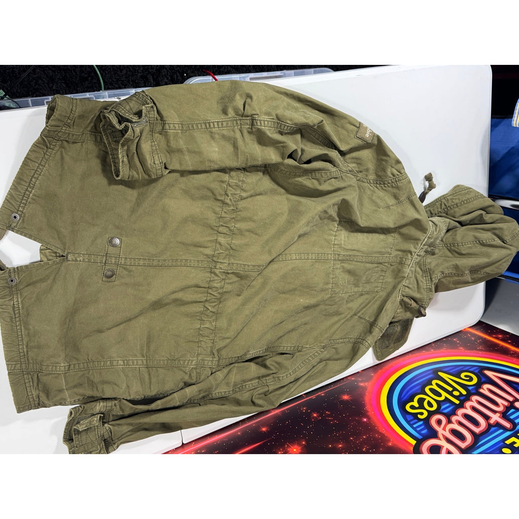 Abercrombie & Fitch Vintage Military Fishtail Parka Jacket Olive Green NWT Small