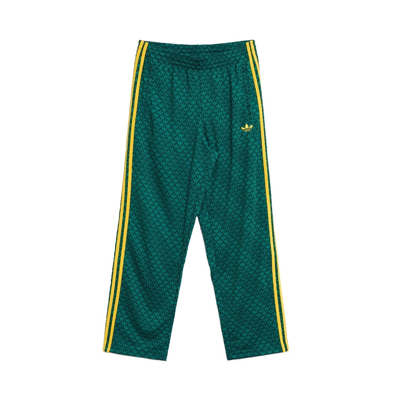 adidas Originals Firebird Loose Monogram Track Pants Men XL Green Yellow KD0396