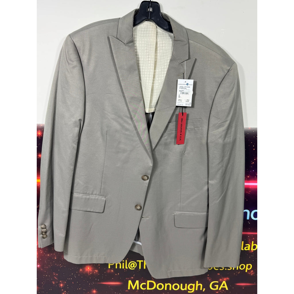 John Varvatos USA Charcoal Gray Blazer Sport Coat 44R NWT Modern Tailored