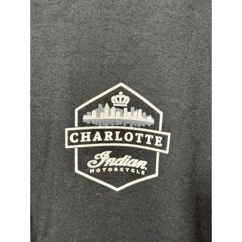 Indian Motorcycle Charlotte America Strong Graphic T Shirt USA Flag XL
