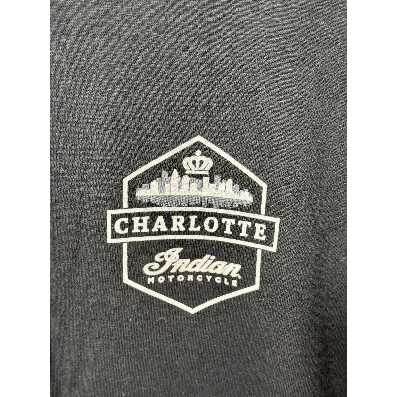 Indian Motorcycle Charlotte America Strong Graphic T Shirt USA Flag XL