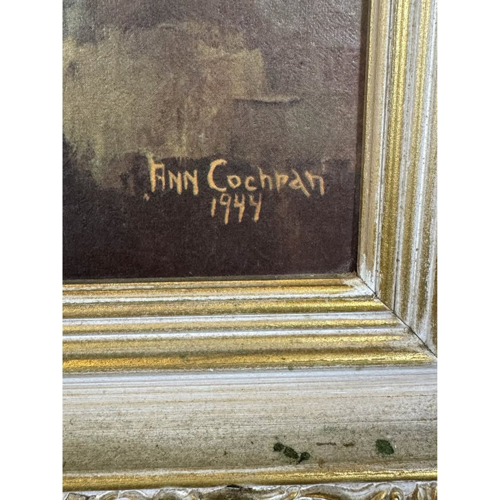 Ann Cochran Summer Splendor 1944 Oil Painting Floral Still Life Framed TV Prop