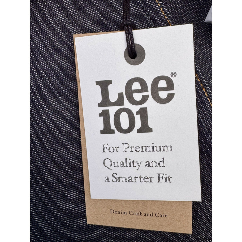 Lee 101Z Japanese Selvedge Denim Jeans Dry Indigo Made Italy 30x34 NWT