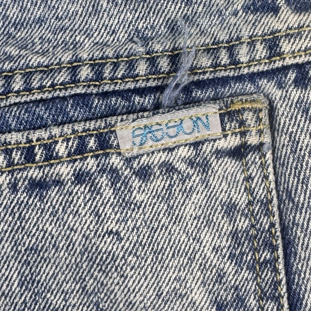 Vtg 1987 Sasson Jeans Womens 27x29.5 Acid Wash High Rise Straight USA 29x32 Mom