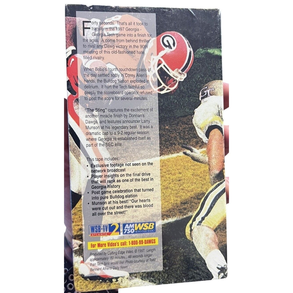 Vintage 1997 Georgia Bulldogs vs Georgia Tech Unstoppable VHS Sealed UGA vs GT