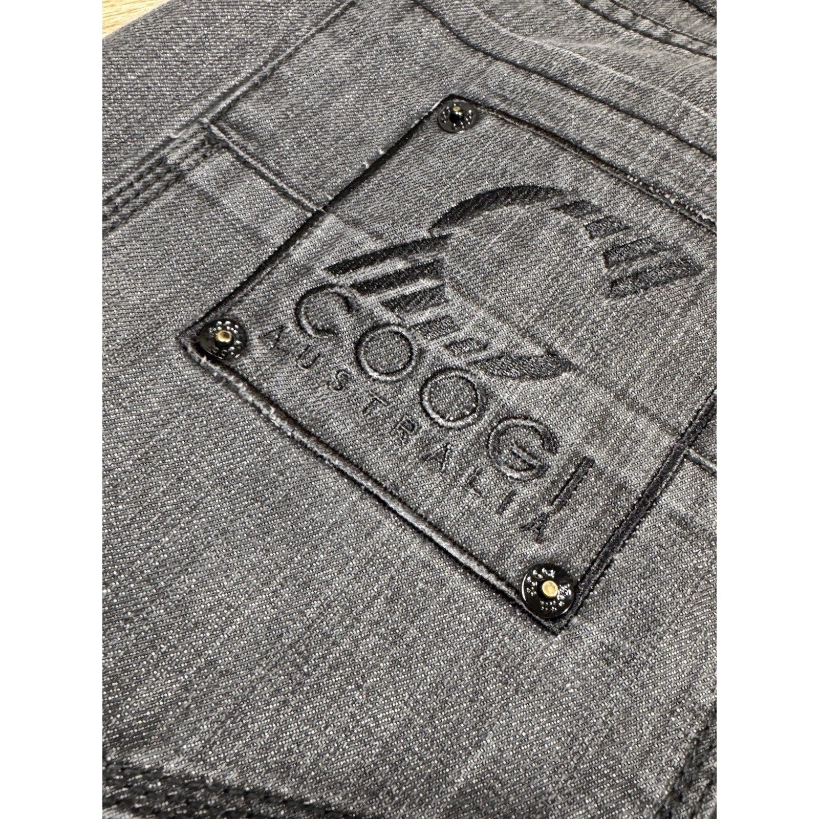 Y2K COOGI Australia Men’s Sz 42 x 35 Denim Jeans w/ Embroidered Logos Big Baggy