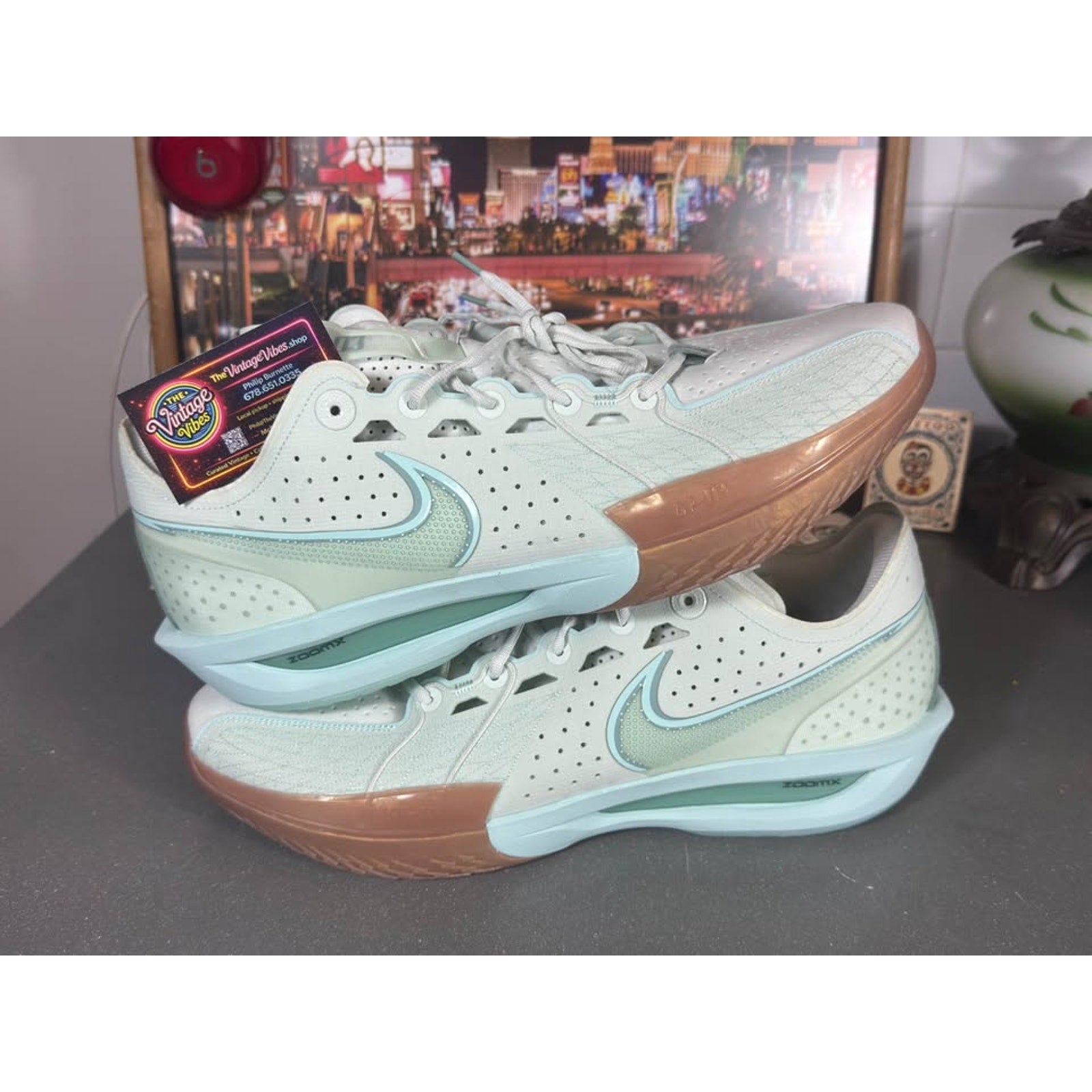 Nike GT Cut 3 Mint Foam Green Gum ZoomX DV2913-300 Size 18 New No Box