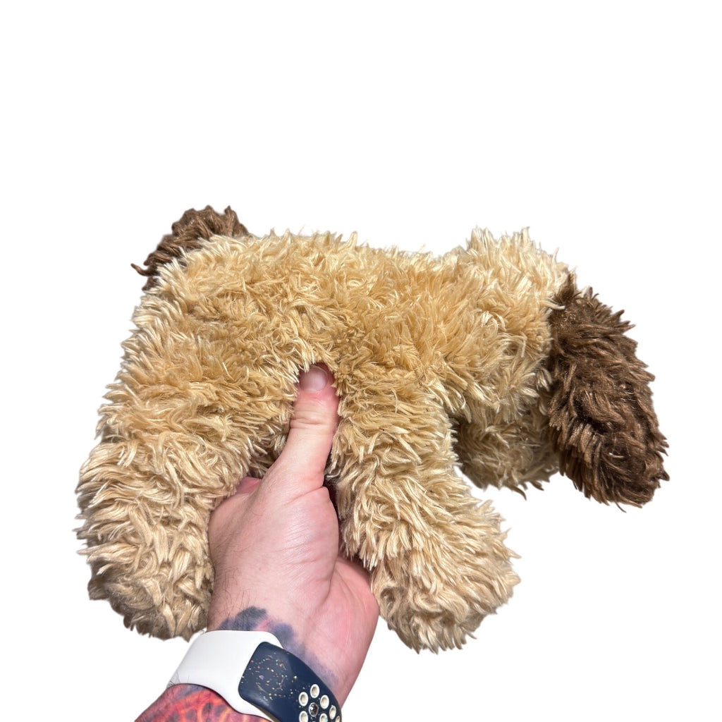 VTG Ty Classic Roscoe Puppy Dog 9" 2007 Shaggy Brown Tan Buddy Floppy Eye