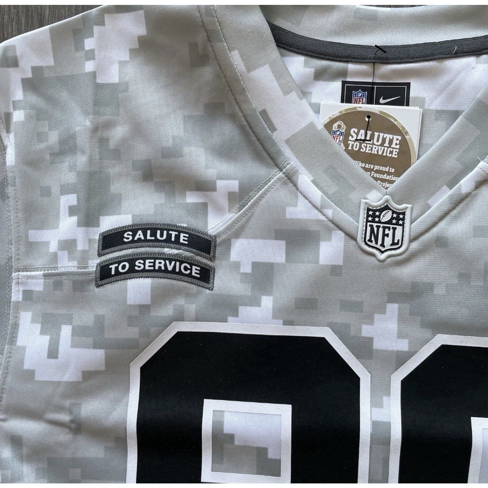 Nike Maxx Crosby Raiders Military Salute to Service NFL Limited Jersey Men S NWT