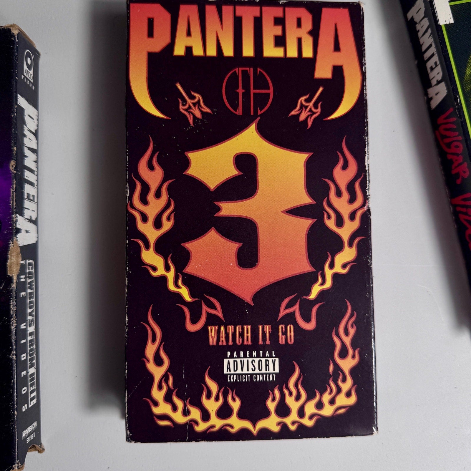 Pantera VHS Lot Vulgar Video Watch It Go 3 Cowboys From Hell Videos Metal 🎸🤘🏼