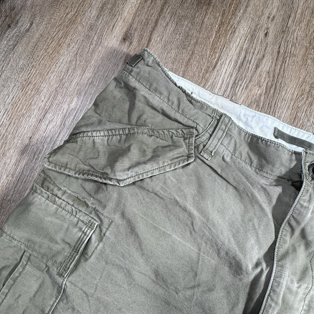 Polo Ralph Lauren Surplus Utility Cargo Shorts Mens 36 Green Cotton Combat Y2K