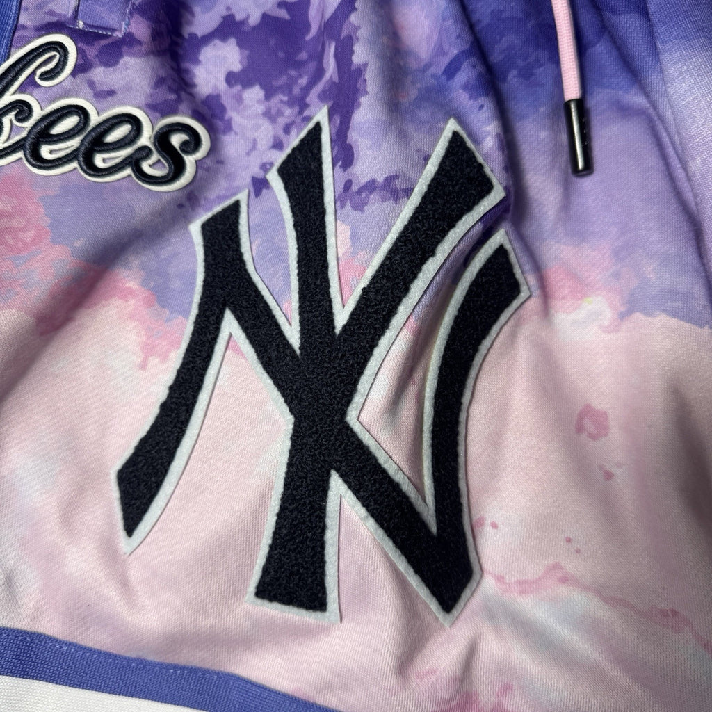 Pro Standard New York Yankees Pink Purple Dip Dye Shorts Men’s S MLB Baseball