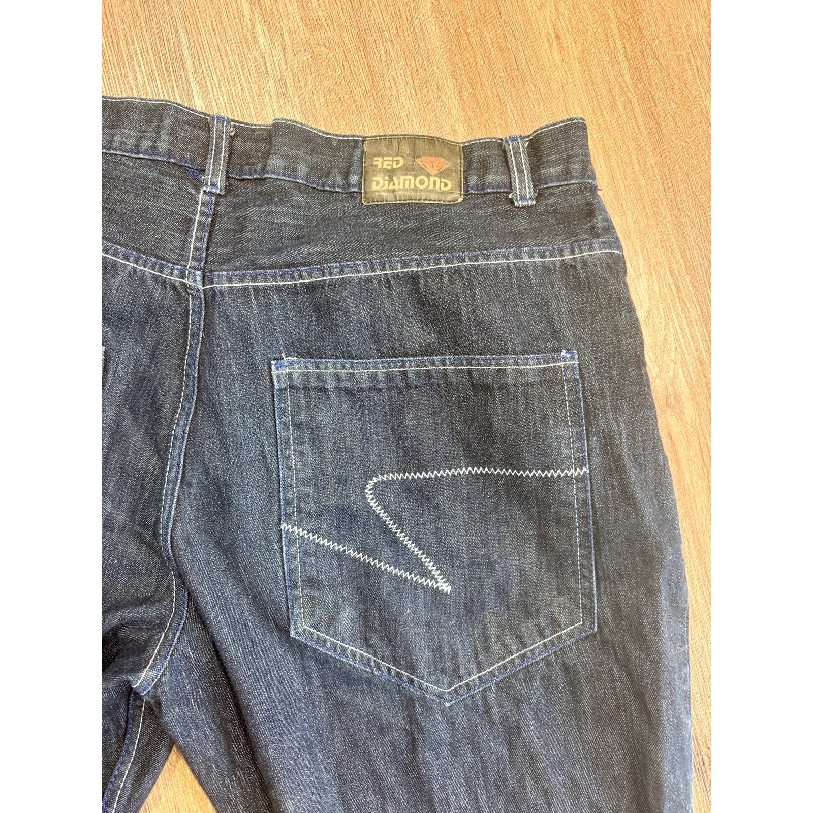 Red Diamond Jeans Men’s sz 44 x 32 (28) Baggy Y2K Hip Hop Dark Wash Denim Skater