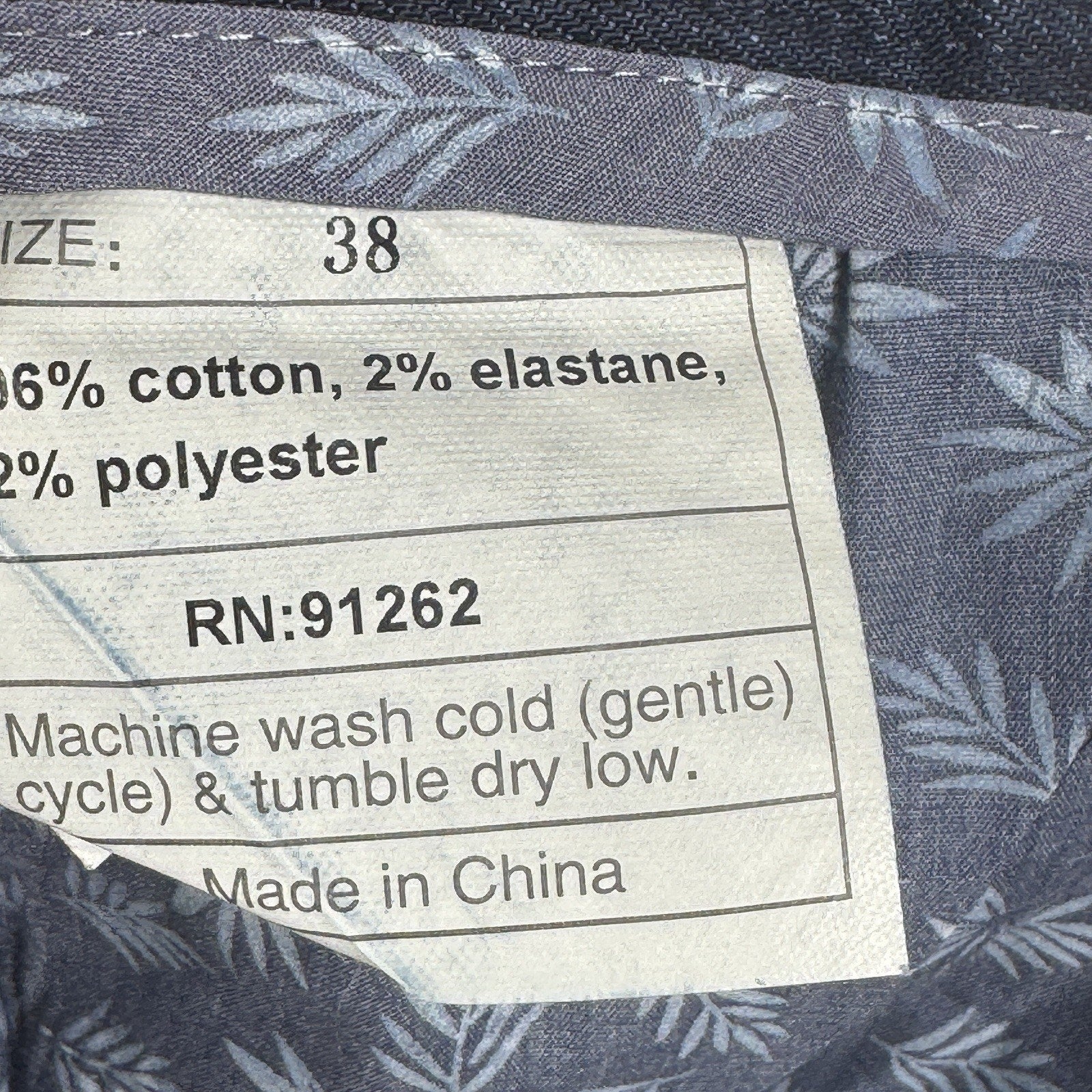 Enzo Tovare Mens 38 x 29 Dark Wash Slim Straight Stretch Denim Jeans Blue