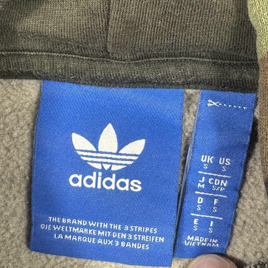 Adidas Originals Trefoil Camo Mens Hooded Hoodie Pullover Sweatshirt Jacket S