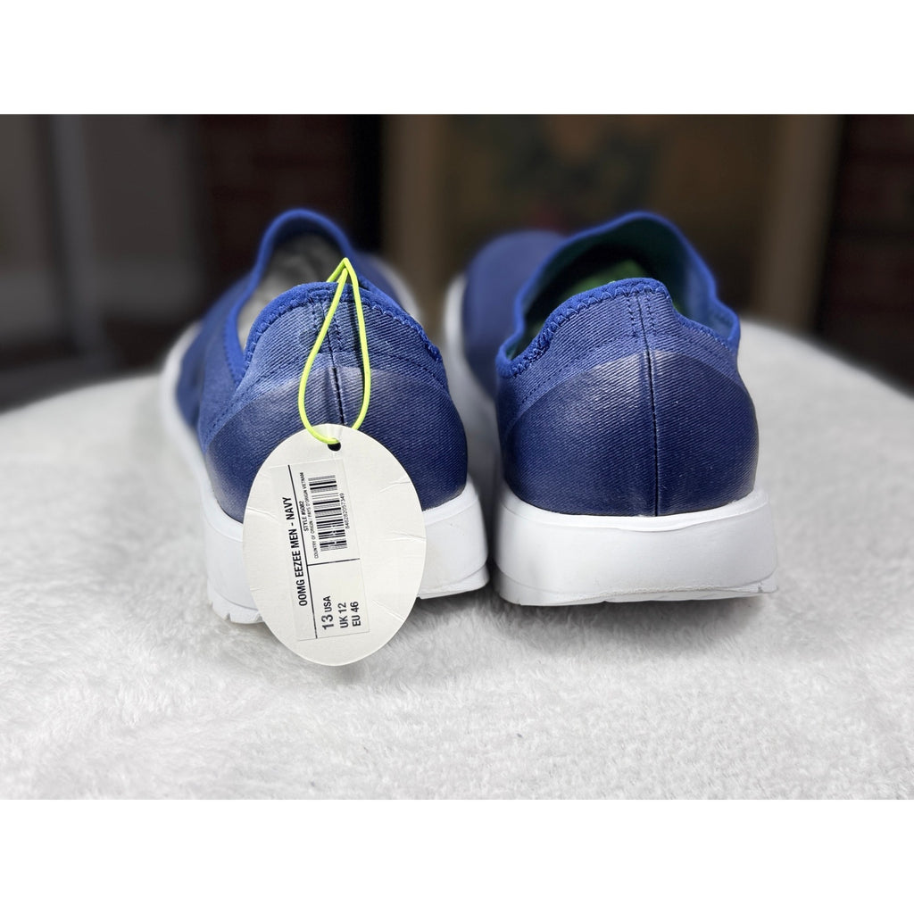 OOFOS OOmg Eezee Men’s Slip On Recovery Shoes Navy Blue Size 13 EU 46